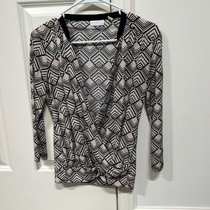 New York and Company patterned blouse